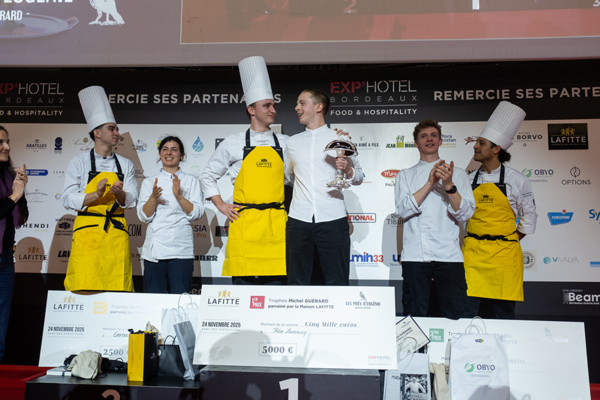 Vainqueurs du concours de cuisine Trophée Michel Guérard, Exp’Hôtel 2025